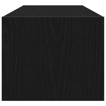 ТB шкафове, 2 бр, черен дъб, 100x31x25,5 см, инженерно дърво