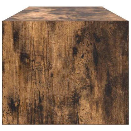 ТВ шкаф опушен дъб 100x31x25,5 см Инженерна дървесина