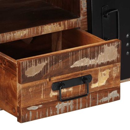 TV шкаф 100x30x40 cm Масивна дървесина Възстановена