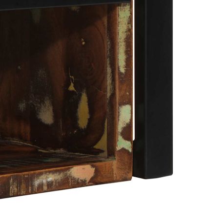 Нощни шкафчета 2 бр. многоцветен масивна дървесина възстановена