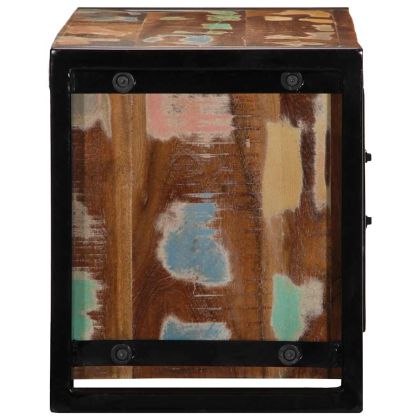 ТВ шкаф 80x30x35 cm Масивна дървесина Възстановена