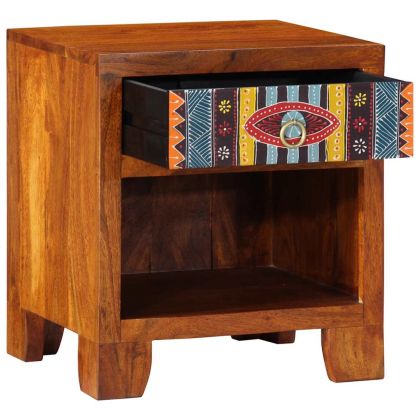 Нощно шкафче 40x35x45 cm масивна дървесина акация