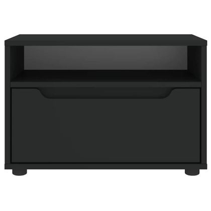 ТВ шкаф "VISNES" Черен 60x40x38 cm Изработена дървесина