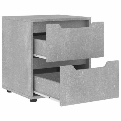 нощно шкафче "VISNES" Бетон сив 45x40x50 cm Инженерна дървесина