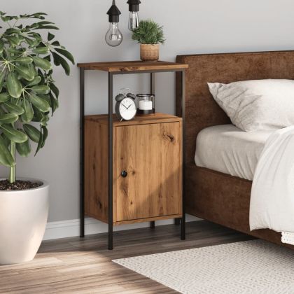 Нощно шкафче Artisan Oak 41x31x80 cm Инженерна дървесина
