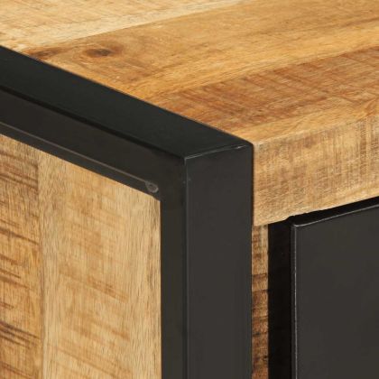 Нощно шкафче 35x34x45 cm Масивна груба дървесина Манго