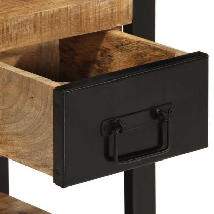 Нощно шкафче 35x34x45 cm Масивна груба дървесина Манго