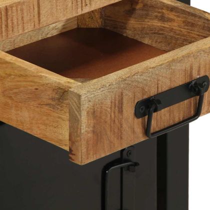 Нощно шкафче 40x30x50 cm Масивна груба дървесина Манго