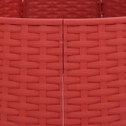 Пола за коледна елха червена Ø56x23 cm пластмаса