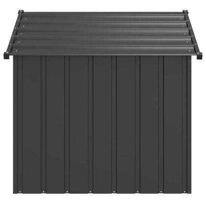 Къща за кучета с покрив 131x101x102 cm Поцинкована стомана