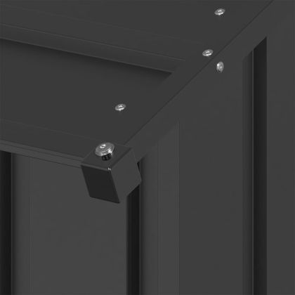 Къща за кучета с покрив 131x101x102 cm Поцинкована стомана