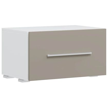 5 броя ТВ шкафове с LED осветление Сив камък инженерно дърво