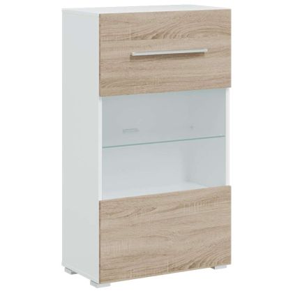 5 броя ТВ шкафове с LED Дъб Сонома Инженерна дървесина