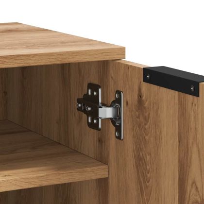 Шкаф за обувки, дъб артизан, 29,5x35x70 см, инженерно дърво