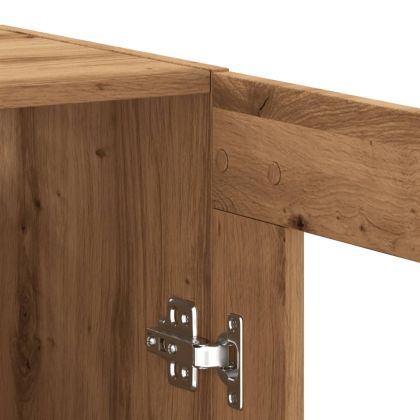 Сайдборд, дъб артизан, 69,5x34x90 см, инженерно дърво