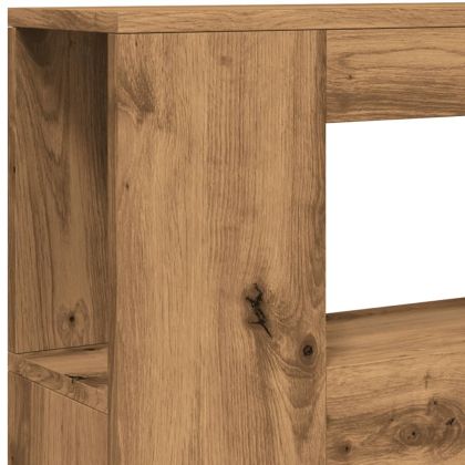 LED горна табла, Дъб артизан, 100x18,5x103,5см, инженерно дърво