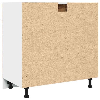 Шкаф с чекмеджета "Lyon", старо дърво, 80x46x81,5 см, инженерно дърво