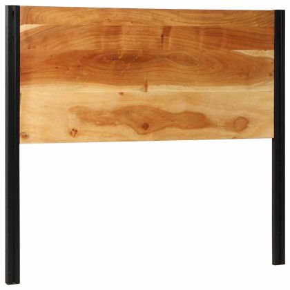 табла за глава 120 cm масивна дървесина акация и желязо