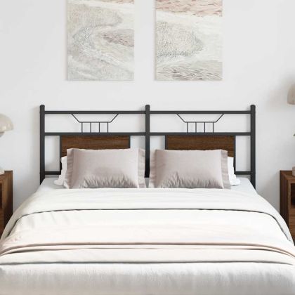 Горна табла, кафяв дъб, 137 см, инженерно дърво и стомана