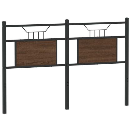 Горна табла, кафяв дъб, 137 см, инженерно дърво и стомана