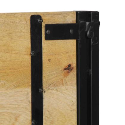 табла за глава 180 cm от масивно дърво манго и желязо