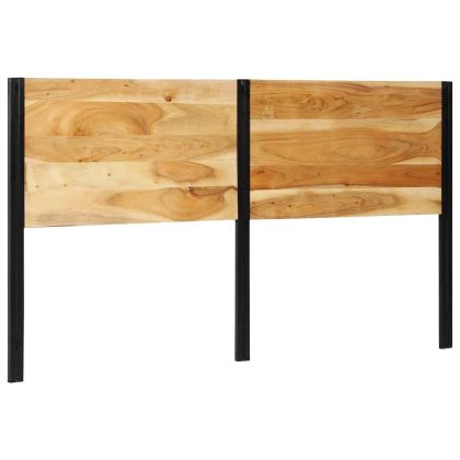 Табла за глава 180 cm от масивна дървесина акация и желязо