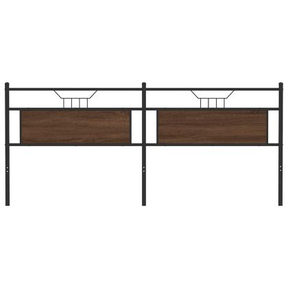 Горна табла, кафяв дъб, 193 см, инженерно дърво и стомана