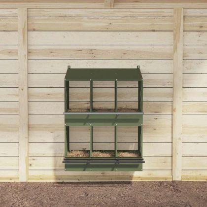 Кутия за пилета с 6 отделения Маслиненозелен метал