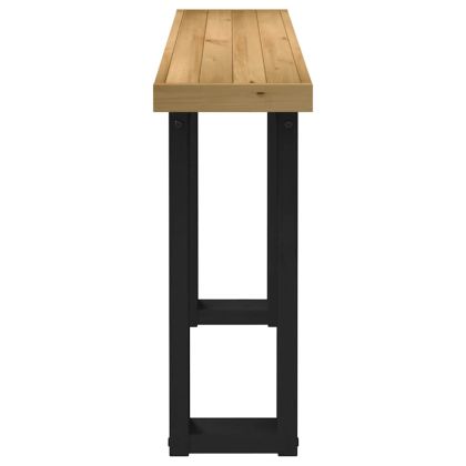 Конзолна маса NOAIN с U-образни крака масивна дървесина бор