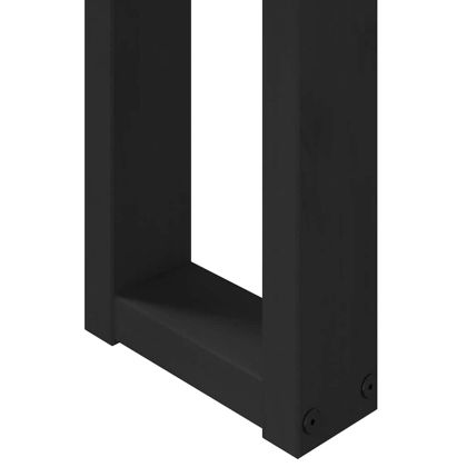 Конзолна маса NOAIN с U-образни крака масивна дървесина бор