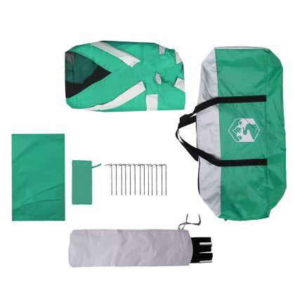 Шатра за басейн с подвижна муха & Мрежести стени Морско зелено