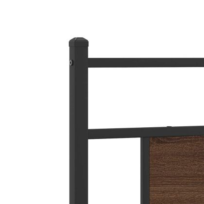 Горна табла, кафяв дъб, 75 см, инженерно дърво и стомана