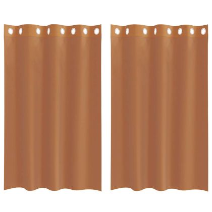 Пердета от воал с втулки, 2 бр, теракота