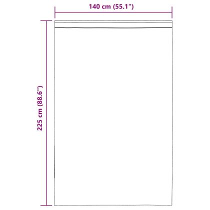 Пердета от воал с горна част, 2 бр, кафяво