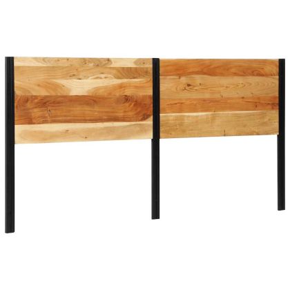 табла за глава 200 см масивна дървесина акация и желязо