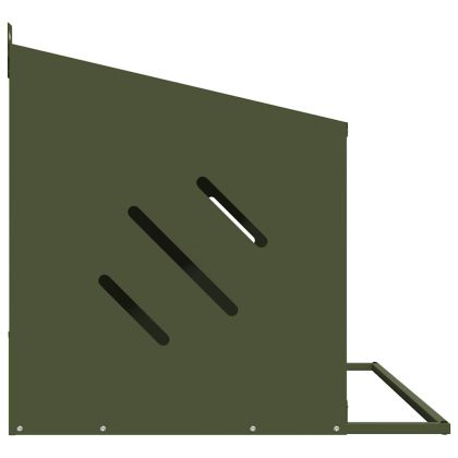 Кутия за пилета с 2 отделения Маслиненозелен метал