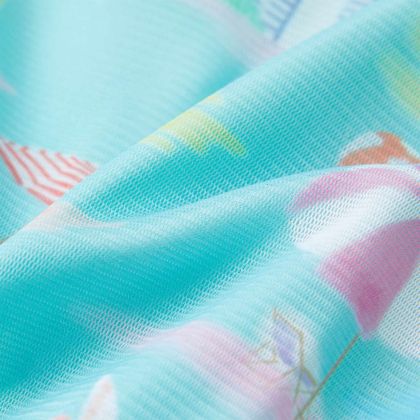 Детска рокля, светла аква, 116