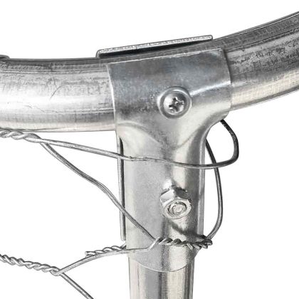 Дворна клетка за кучета с покрив, 400x100x150 см