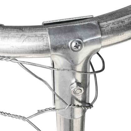 Дворна клетка за кучета с покрив, 400x200x150 см