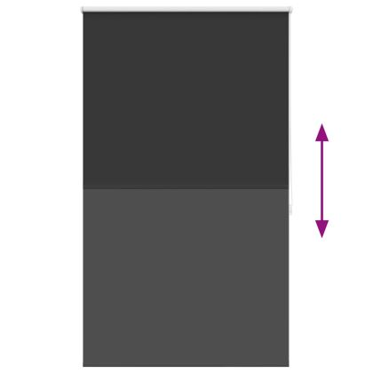 Руло щора 80 х 175 см, цвят черен