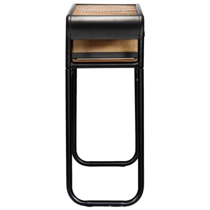 Конзолна маса, 118x30x75 cм, манго масив