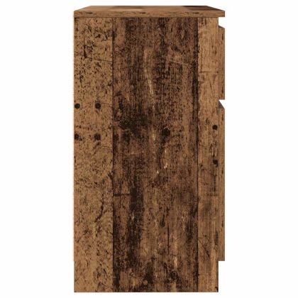 Бюфет с чекмеджета, старо дърво, 71x35x65 см, инженерно дърво