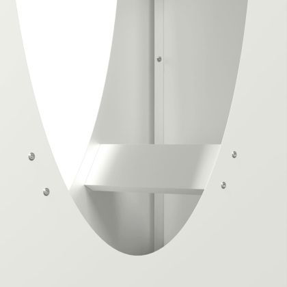 Стойка за дърва, бяла, 50x23x100 см, студеновалцувана стомана