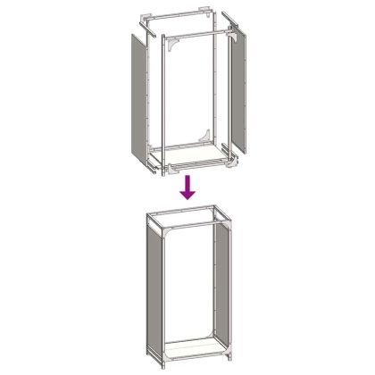 Стойка за дърва, 44x28x90 см, студеновалцувана стомана