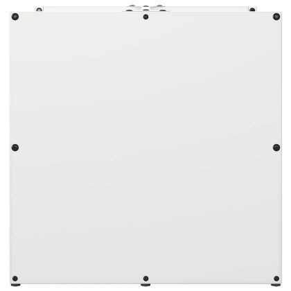 Стойка за дърва, бяла, 40x40x40 см, студеновалцувана стомана