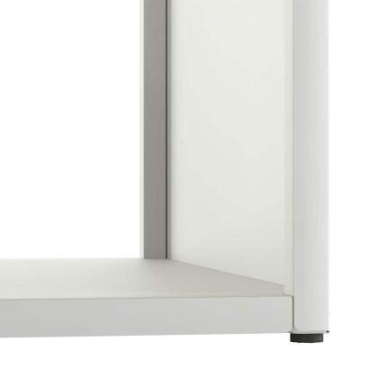 Стойка за дърва, бяла, 40x40x40 см, студеновалцувана стомана