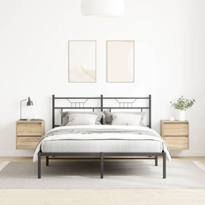 Нощни шкафчета за стенен монтаж, 2 бр, сонома дъб, 38x34x40 см