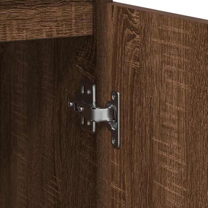 Бюфет с чекмеджета, кафяв дъб 71x35x65 см инженерно дърво