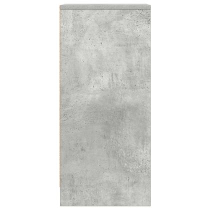 Сайдборд, бетонно сив, 29,5x34x76 см, инженерно дърво