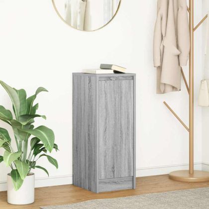 Сайдборд, сив сонома, 29,5x34x76 см, инженерно дърво